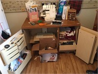 Sewing Cabinet and contents!