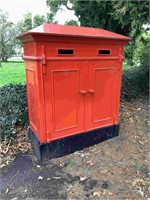 ANTIQUE DOUBLE SLOTTED POST OFFICE BOX