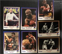LOT OF (7) 1991 KAYO BOXING TRADING CARDS