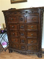 Beautifully Carved Chest of drawers