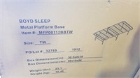 Metal Platform Bed in box Boyd Sleep Twin
