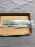 Municipal court plastic sign