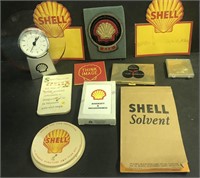 SHELL OIL ASSORTED LOT OF VINTAGE ITEMS