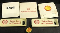 3 SHELL OIL GOLF TEE PACKS 2 BANDAID CARRIERS
