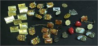 ASSORTED SHELL OIL TIE TACKS AND BALL MARKERS