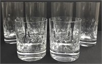 6 LEAD CRYSTAL DRINKING GLASSES