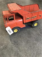 Nylint metal orange toy dump truck