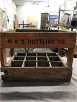 M & S Bottling Co. wood crate