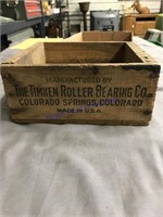 The Timken roller Bearing Co wood box