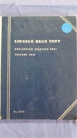 Lincoln Cent Book 1941-1977 -- 81 Coins total
