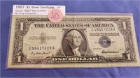 1957 $1.00 Silver Certificate VF