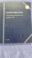 Lincoln Cent Book 1941-1965 -- 70 Coins