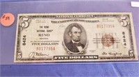Series 1929 National Currency $5.00 CH8424