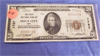 Series 1929 $20.00 National Currency CH1757