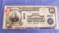 Series of 1902 $10.00 Bill The First National