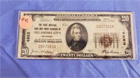 Series of 1929 $20.00 Bill The First National Bank