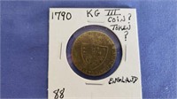 1790 KG III England Coin or Token