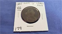 1807/6 Large Cent VG Great Over Date