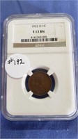 1922D Lincoln Cent NGC Fine 12