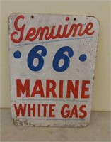 SS Genuine 66 Marine sign