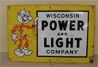 SSP Wisconsin power & light company sign