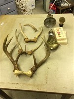 Antlers and Gun powder holder