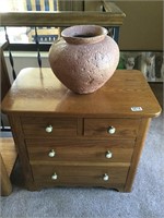 End Table and Pottery Piece