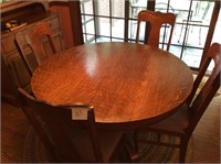 Wood Dining table and chairs