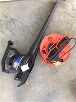 Leaf blower & extension cord
