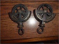 2 Old Metal Rollers