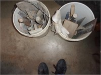 2 Buckets of Drywall Tools