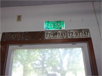 6 Old Iowa License Plates