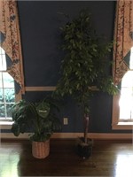 Large faux plants