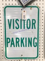Visitor parking sign18" T X 12" L