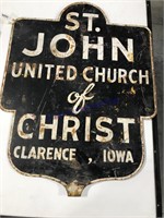 St. John united church of christ sign 40" T X 30"