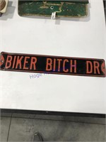 Biker Bitch dr sign 30" L