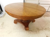 Antique Oak Table 31" T, 48" W. Early 20th C