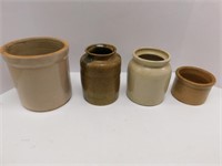 Primitive Pottery Four pieces of primitive