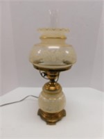 Table Lamp 20" T, 8" W. Oil lamp style with
