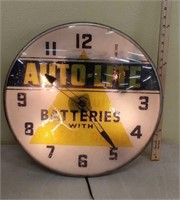 Auto-Lite light up clock