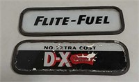 2 glass D-X & Flite- Fuel pump plates