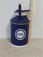 Pure 5 gallon oil can
