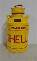 Ellisco Shell 5 gallon oil can