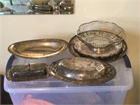 Silver plate Serving Pieces