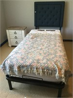 Twin-sized adjustable bed