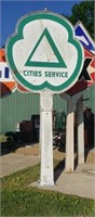 DSP Cities Service sign w/ pole