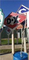 DSP D-X sign w/ pole