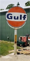 SSP Gulf sign w/ pole