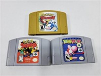 7 jeux Nintendo 64 dont Pokémon, Yoshi Story