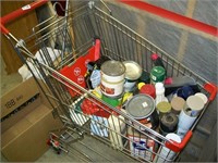 Grocery Cart Full of Paint